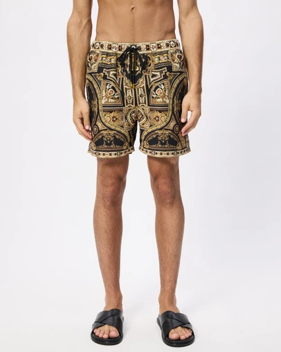 Camilla - Mid Length Boardshort With Elastic Waist
