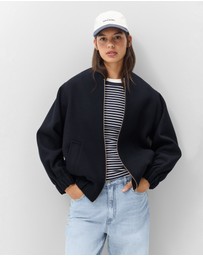 UNISON - Wool Blend Bomber Jacket
