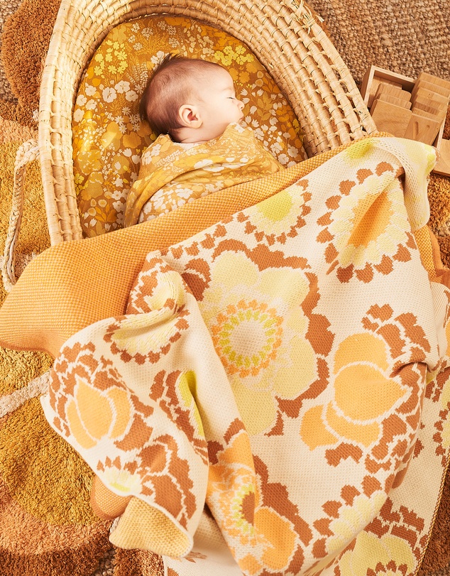 Banabae - Sunny Daze Floral Organic Cotton Blankie