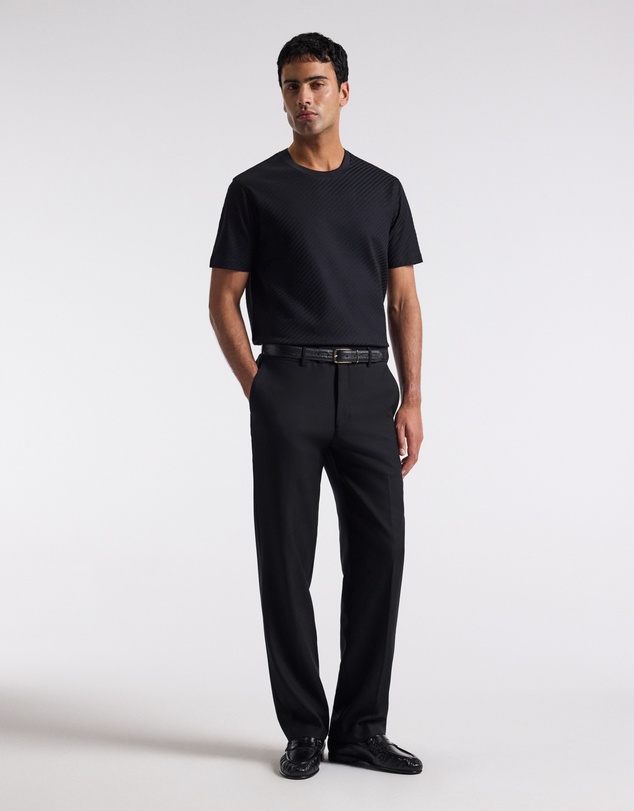 Calibre - Relaxed Diagonal Jacquard T-shirt Black