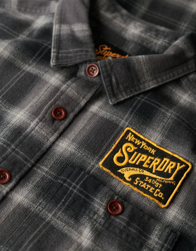 Superdry - Embroidered Check Overshirt