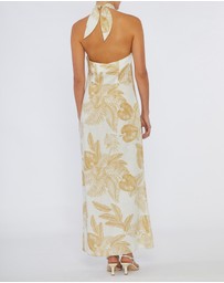 Amelius - Samara Linen Halter Maxi Dress