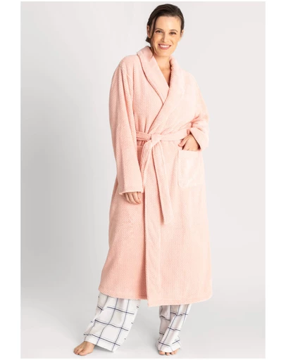 Ava & Audrey  - Ava & Audrey Betty Jacquard Fleece Robe