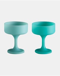 porter green - mecc | silicone unbreakable cocktail glasses