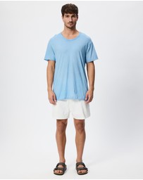 Surrounded By Ghosts - The Natron Denim Drawstring Shorts