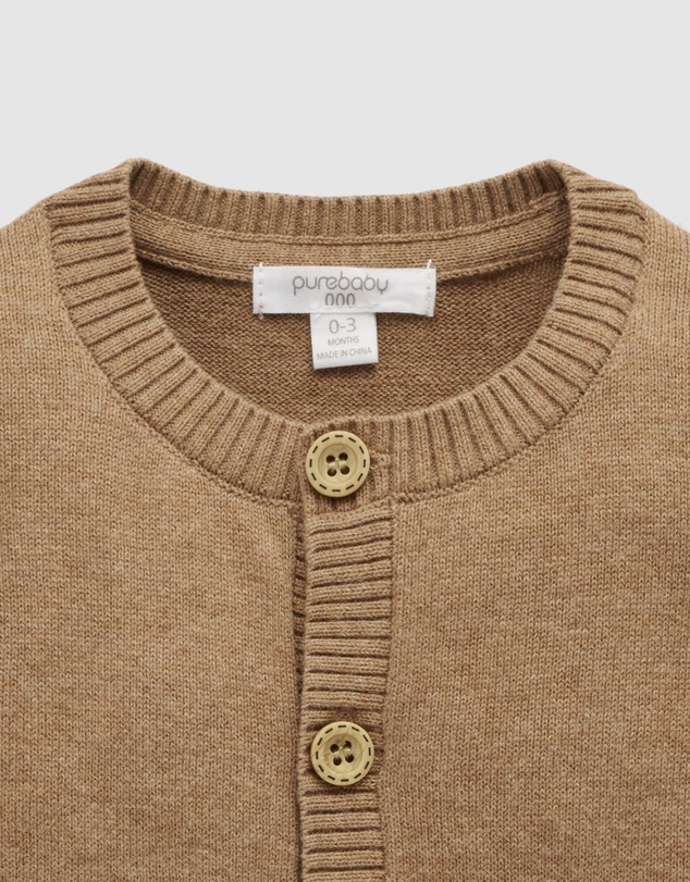Purebaby - Goose Chenille Cardigan-Kids-Babies