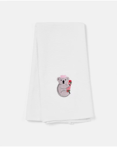 Linen House - Embroidered Tea Towel