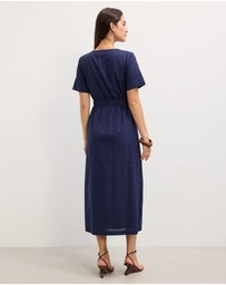 The Fated - Stella Tucked Midi Dress