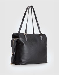 Evity - Clover Leather Work Tote Bag