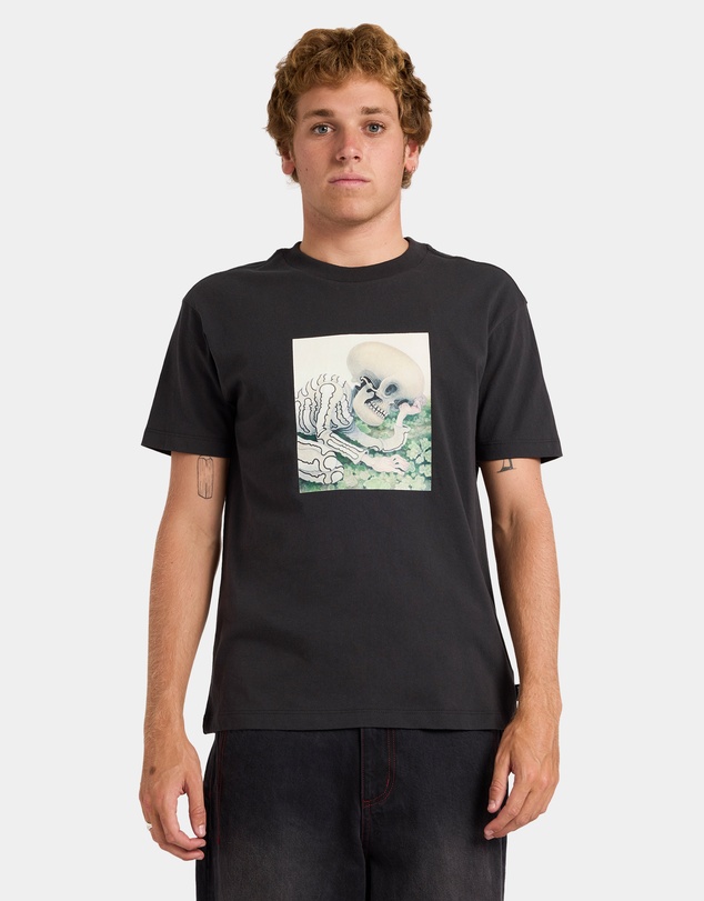 RVCA - Mens Sleepy Skeleton T-Shirt