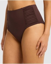 Sea Level Australia - Essentials Edit High Waist Gathered Side Pants