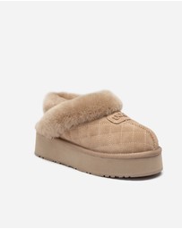 Ozwear Connection Uggs - Ugg Coquette Matelassé Logo Platform Slipper (Detachable Feature)