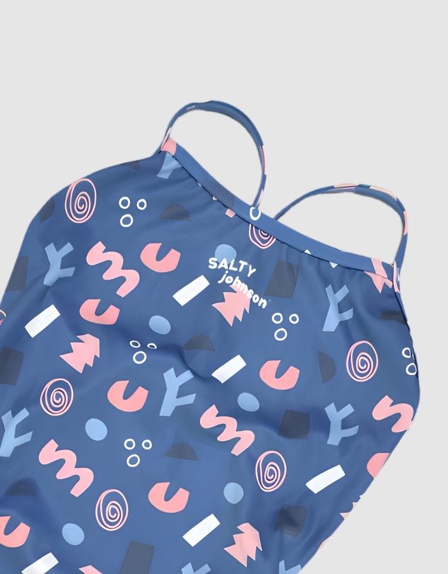 Salty Johnson - Squiggles Thin Strap One Piece