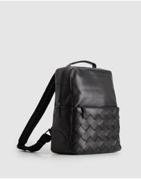 Evity - Dominic Leather Weave Backpack