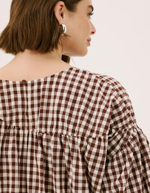 Atmos&Here Curvy - Cressida Cotton Smock Top