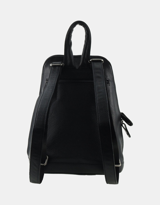 Milleni - Milleni Ladies Leather Twin Zip Backpack