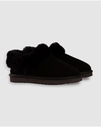 AusWooli Ugg Boots - Coogee Sheepskin Wool Ankle Slippers