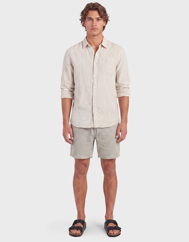 Academy Brand - Stripe Riviera Linen Short