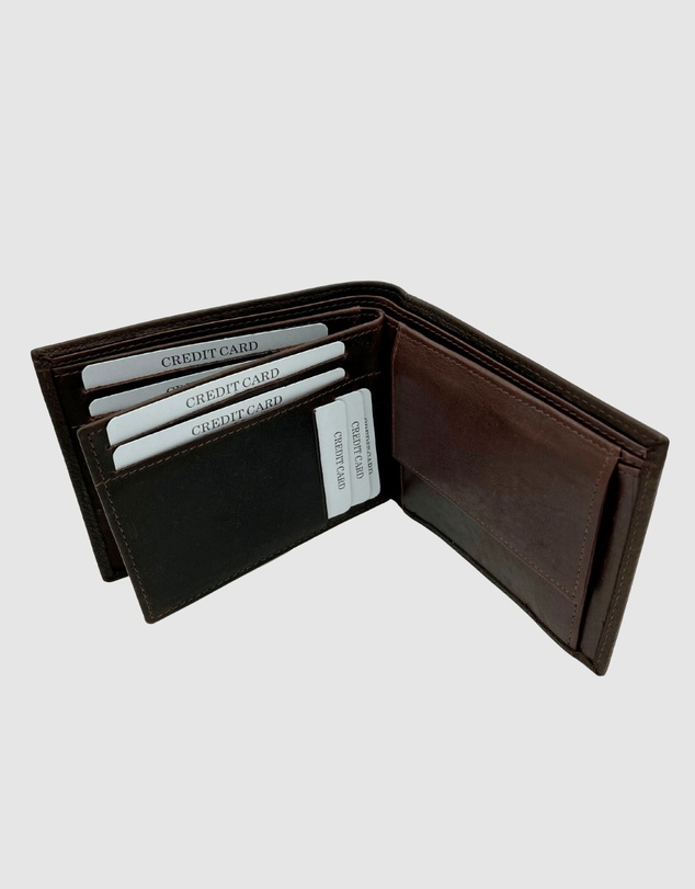Jacaru - Jacaru 5786 Kangaroo Leather Flap Wallet