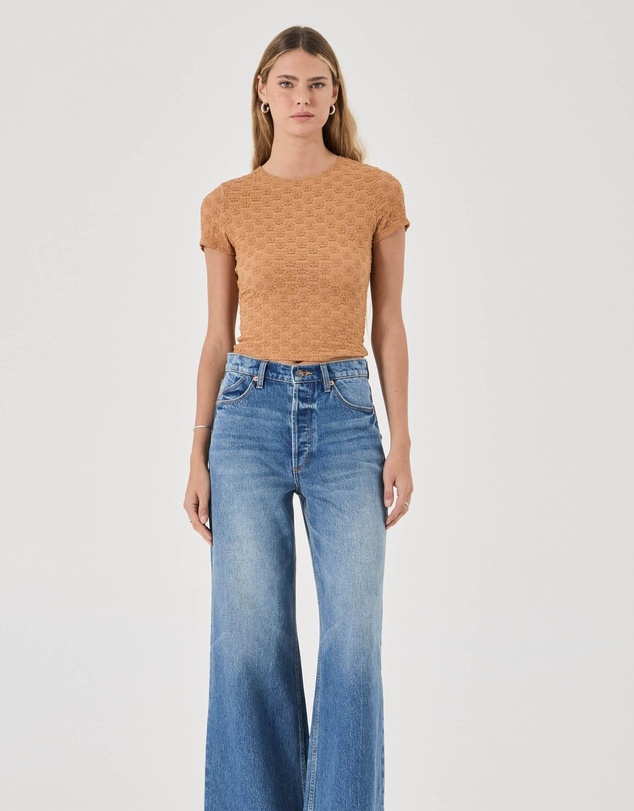 Rolla's - Daisy Lace Tee - Caramel