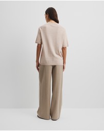 Country Road - Organically Grown Cotton Blend Cashmere Blend T-shirt