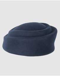 Max Alexander - Felt Black Pillbox Hat