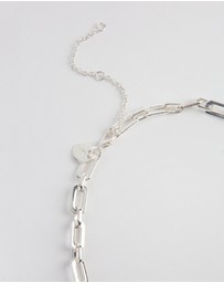 Lovisa - Silver Rectangle Link Necklace