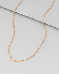 Wanderlust + Co - 14K Gold Vermeil Box Chain Necklace