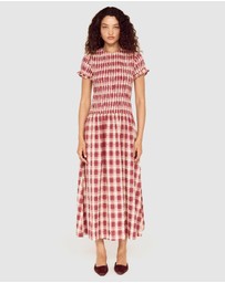 MINKPINK - Anouk Shirred Midi Dress