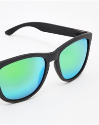 Hawkers Co - HAWKERS - Polarized Black Emerald ONE CARBONO  Sunglasses for Men and Women UV400