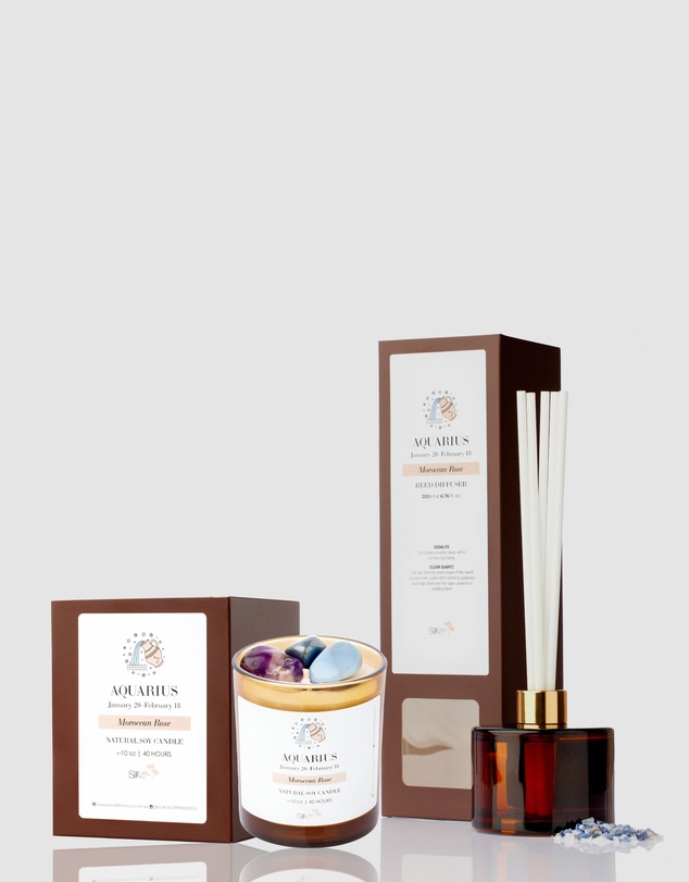 Silk Oil of Morocco - Zodiac Fragrance Duo - Aquarius