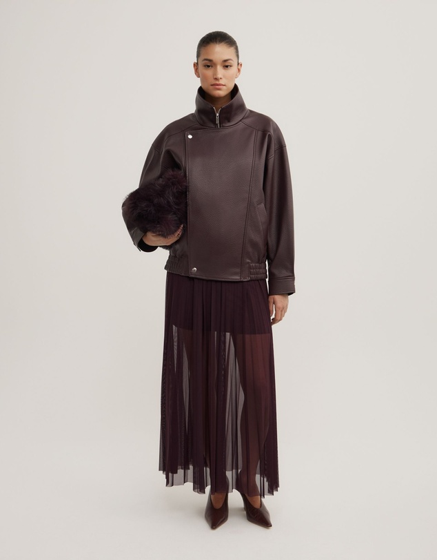 Witchery - Pleated Mesh Skirt