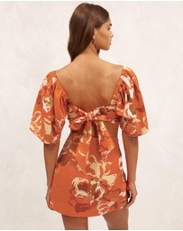 AERE - Tie Back Short Sleeve Top