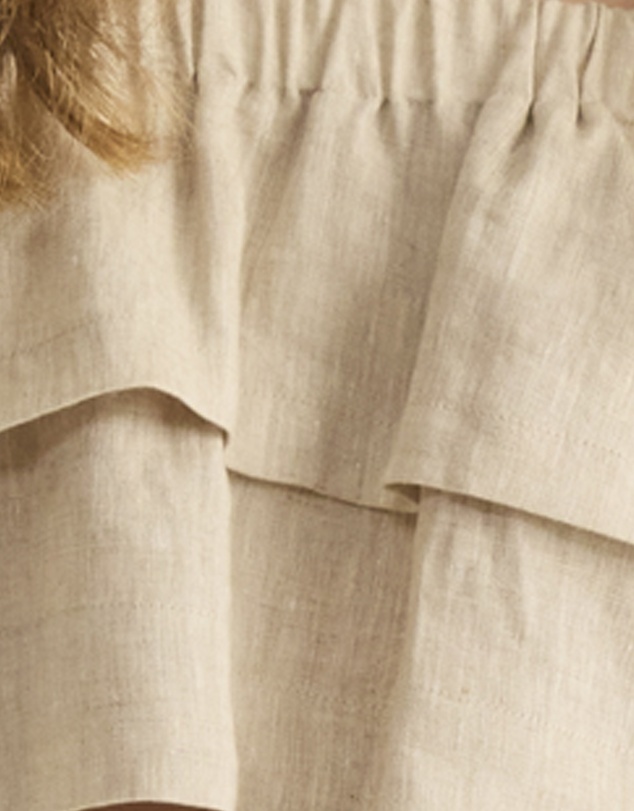 Zerafima - Elements Linen Frill Top