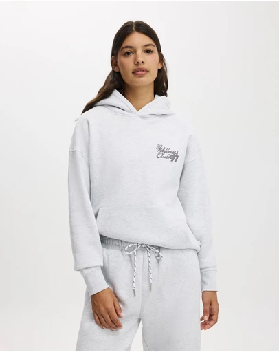 Cotton On Body Active - Plush Premium Graphic Hoodie