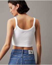 Calvin Klein Jeans - Ribbed Monogram Logo Bralette