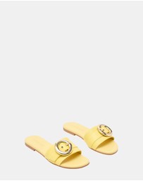 Steve Madden - Marta Yellow Leather Sandals
