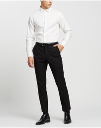 Van Heusen - Euro Tailored Fit Herringbone Shirt