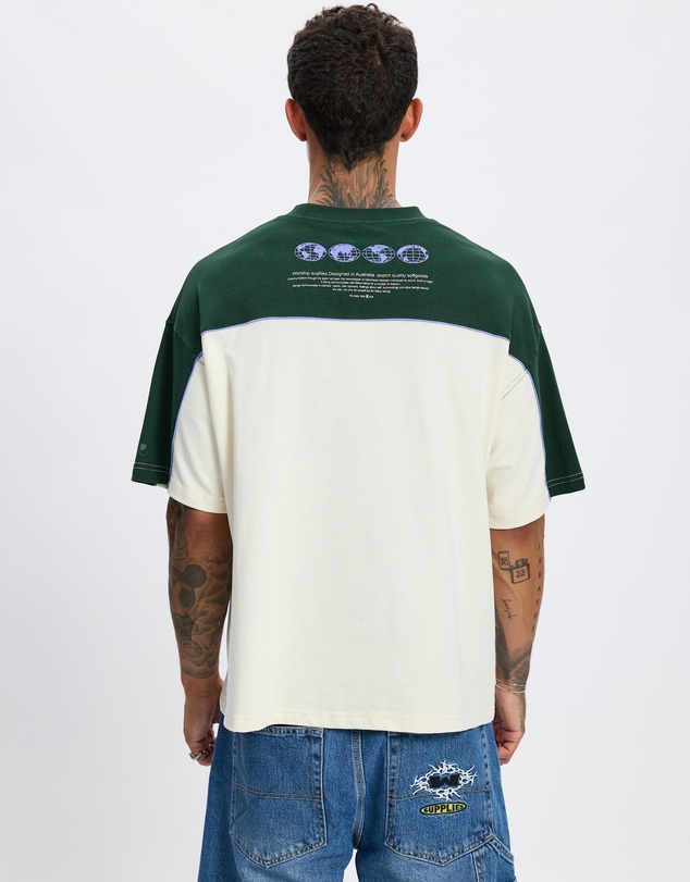Worship - Sonic Box Fit Cropped Panel Tee