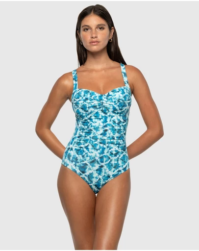 Nip Tuck Swim - Celestial Waters Joanne Multifit Ruched Front One Piece