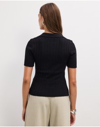 The Fated - Miles Collared Knit Top