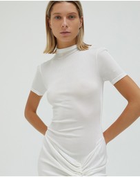 Christopher Esber - Fusion Ruched Tee Gown
