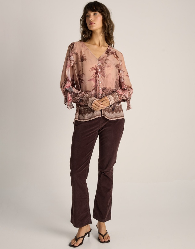 Fate + Becker - Odette Ruffle Blouse