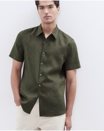 UNISON - Linen S/S Regular Fit Shirt