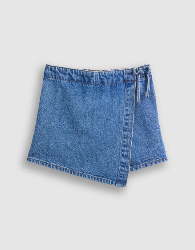 GAP - Denim Wrap Skort - Teens