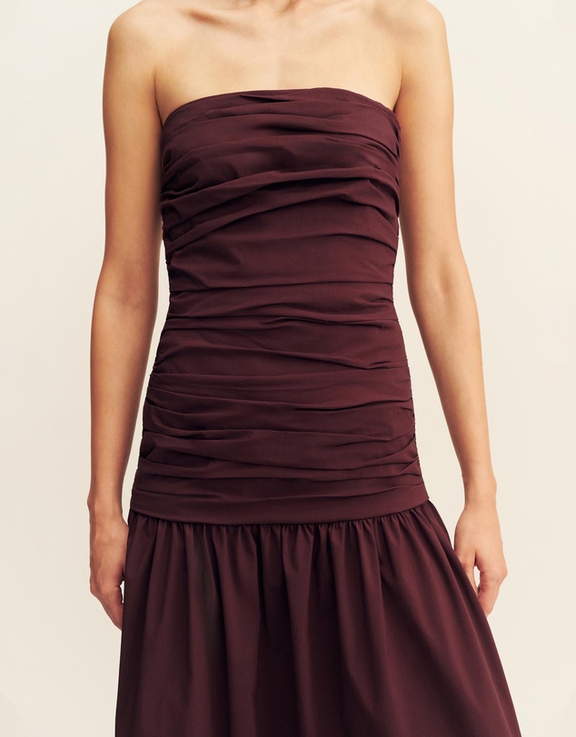 Shona Joy - Campbell Strapless Ruched Maxi Dress
