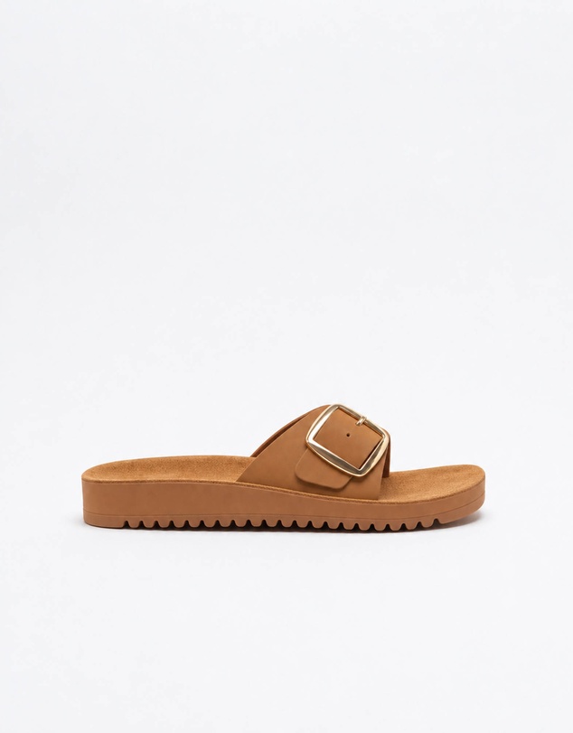 Walnut Melbourne - Selena Leather Slide