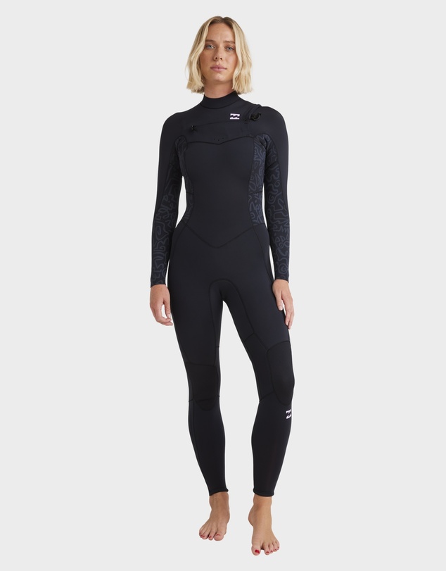 Billabong - Womens 4/3mm Synergy Natural Chest Zip Wetsuit