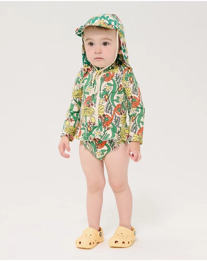 Bobo Choses - Colour Herbalist All Over Swim Overalls - Babies
