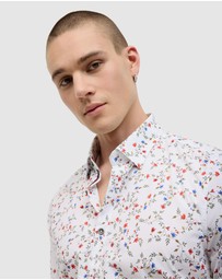 Politix - Thorpe Floral Print Long Sleeve Shirt